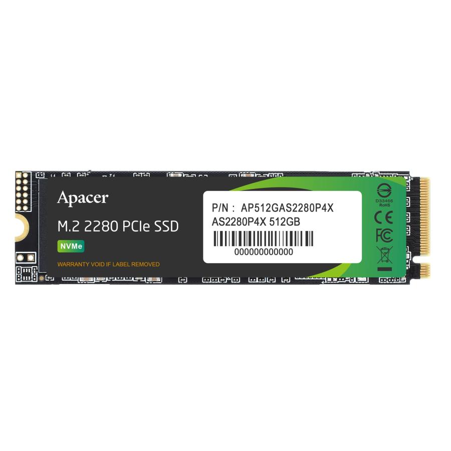 【新品】Apacer M.2 PCIe Gen3 x4 SSD 512GB ① Apacer アペイサー SSD 512GB M.2 PCIe Gen3 x 4 NVMe 最大読込速度