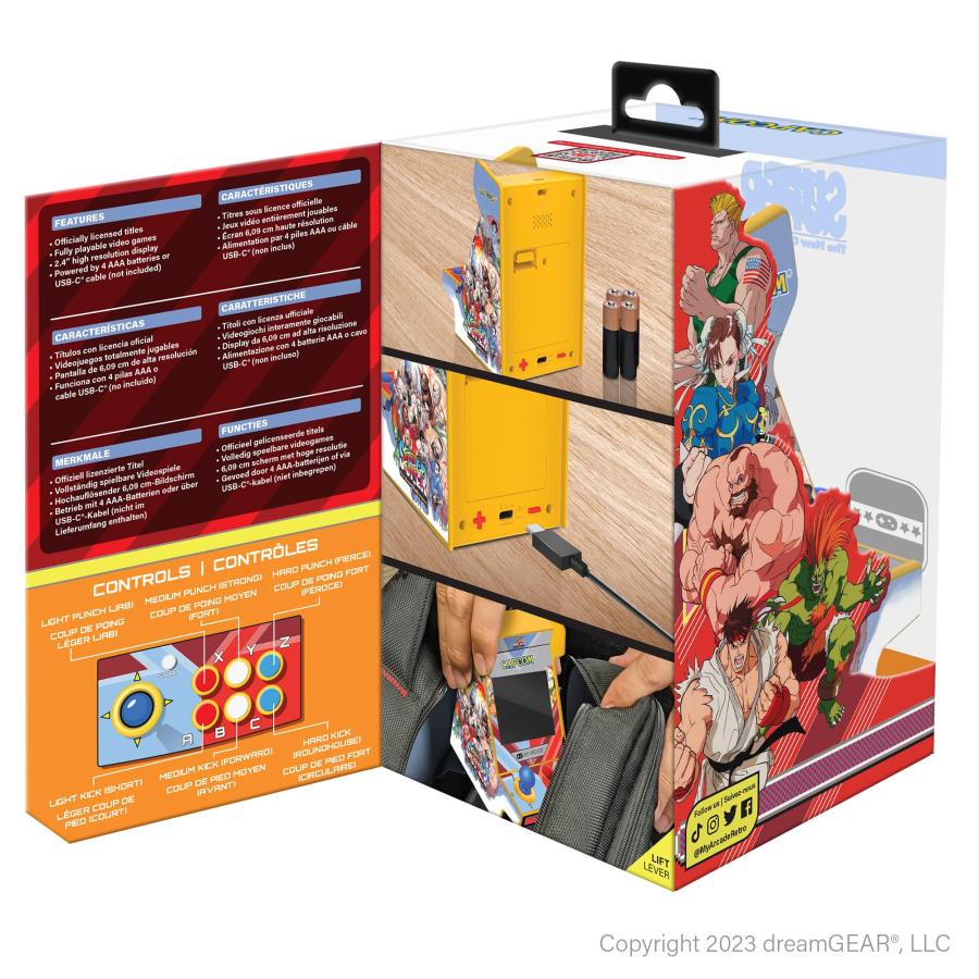 My Arcade Super Street Fighter II ナノプレイヤー ポータブル レトロ アーケード (1つに2つのゲーム)の画像