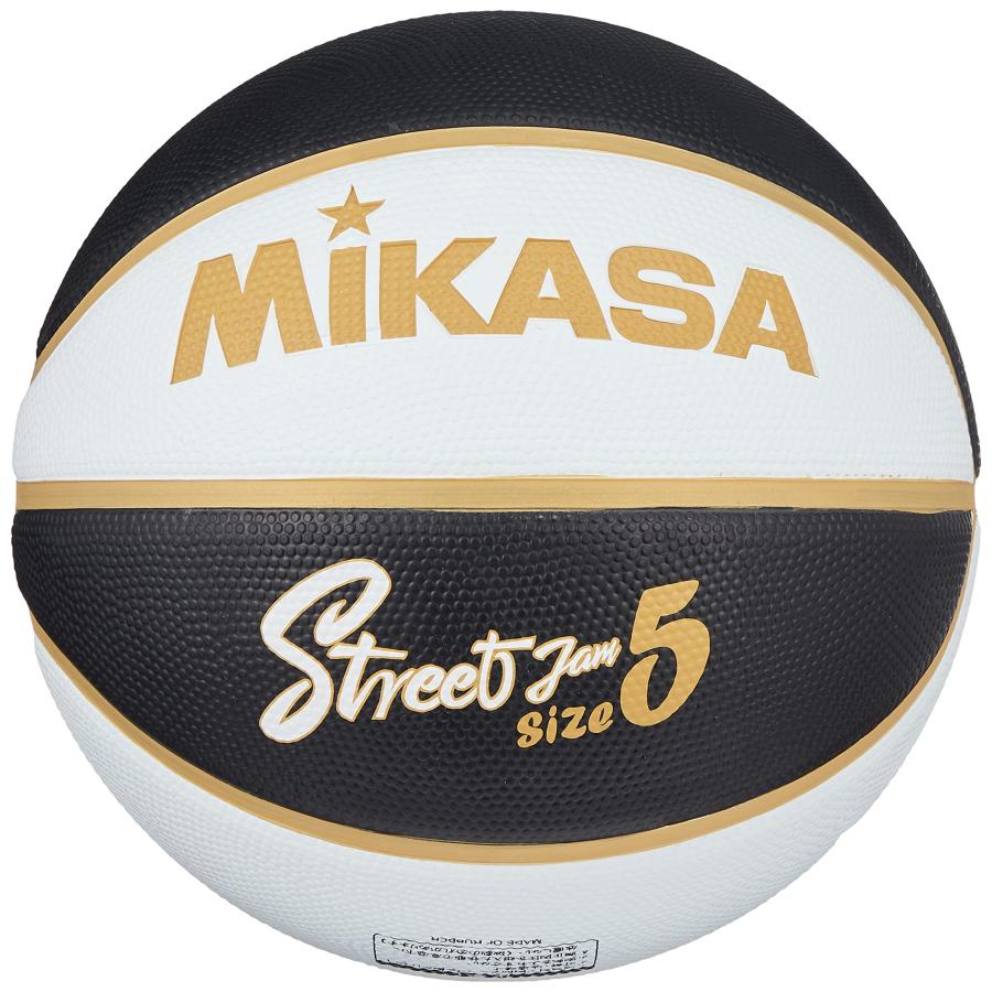 ミカサ(MIKASA)バスケットボール5号 ゴム ブラック/ホワイト/ゴールド