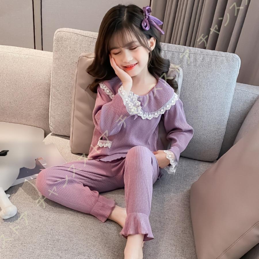 子供 人気 韓国 パジャマ♡２セットルームウェア リラックス 薄手 120cm