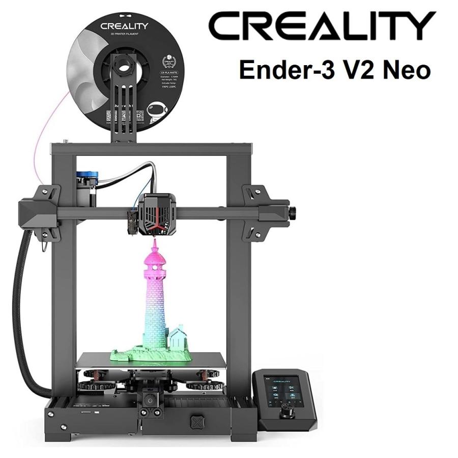 【正規代理】Creality Ender-3 V2 Neo 3Dプリンター CRタッチ自動ベッドレベリング プレビュー機能 PCシート金属押出機  日本語システム 静音 停電復帰 : ext-creality-ender3-v2-neo : RainbowTech - 通販 -