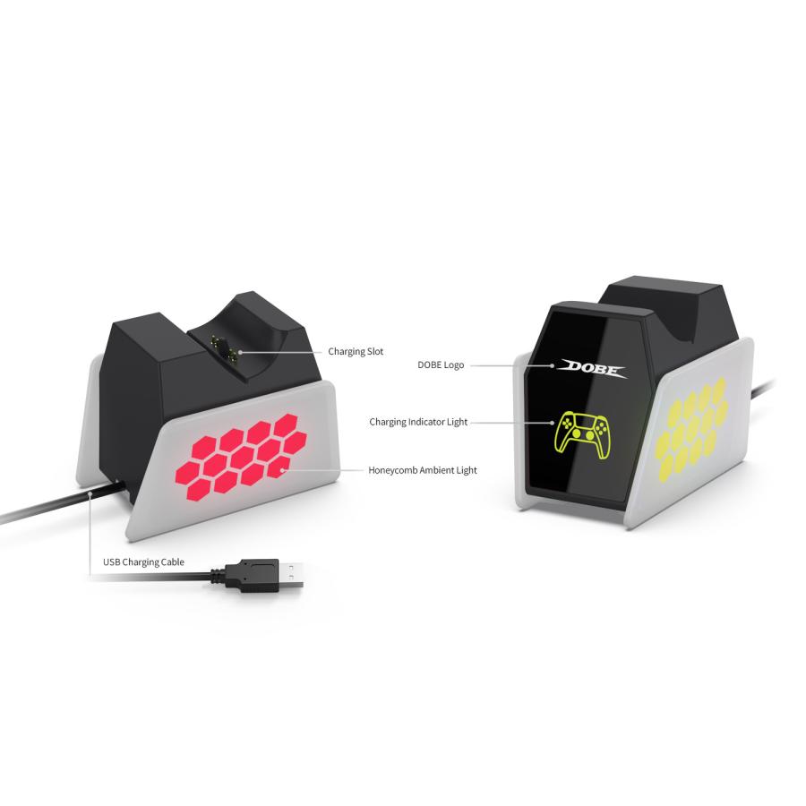 PS5 コントローラー 充電スタンド ps5 DualSense Edge コントローラー 充電器 USB給電式 ソニー プレイステーション5 PlayStation5 LEDライト ギフト送料無料 |  | 06