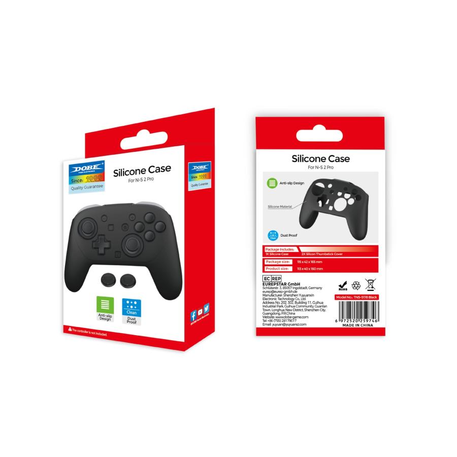 Switch2 プロコン カバー Proコントローラー 2 カバー シリコン カバー グリップ 保護 ケース カバー スイッチ2 周辺機器 ブラック 送料無料 |  | 07