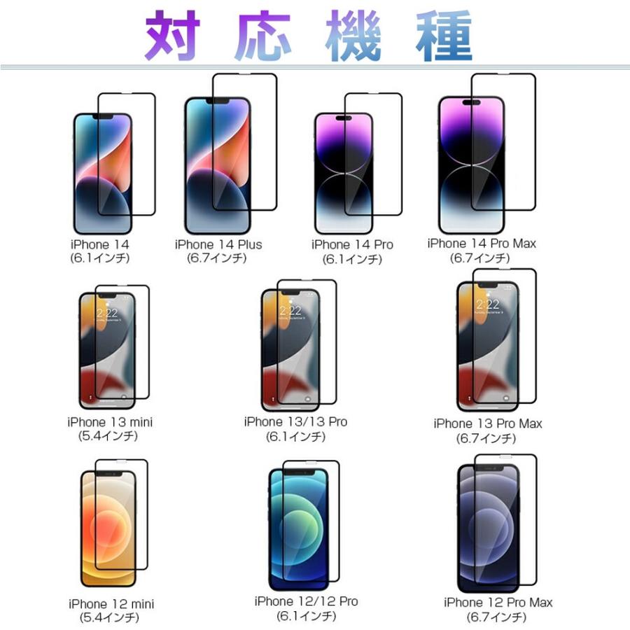 iPhone 14 13 12 ガラスフィルム iPhone 14 Plus 14 Pro Max 13 Pro Max 12 Pro 12 mini フィルム 全面保護 保護シート 画面保護 送料無料 | Apple | 11