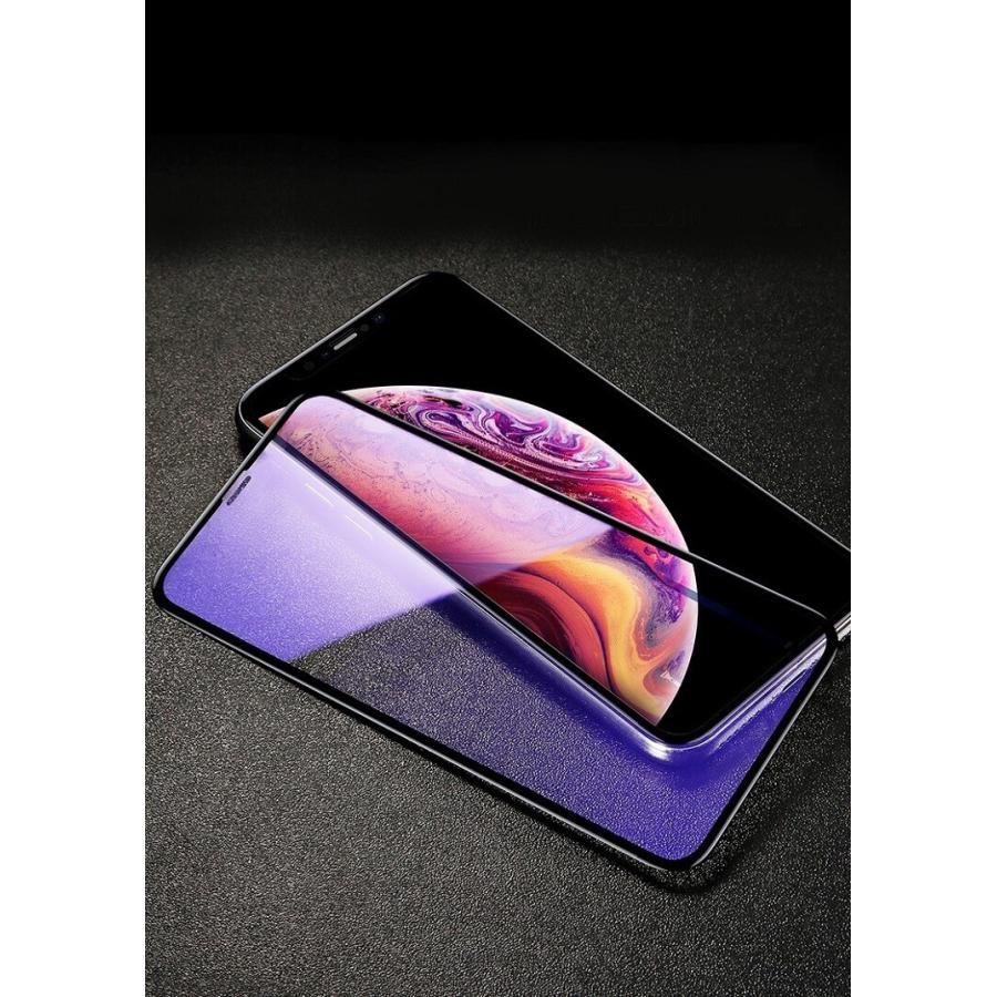 iPhone XS 強化ガラスフィルム ブルーライトカット iPhone 11 液晶保護シート フルカバー iPhone 11 Pro XR XS Max アイフォン 保護フィルム 耐衝撃 日本旭硝子 |  | 09