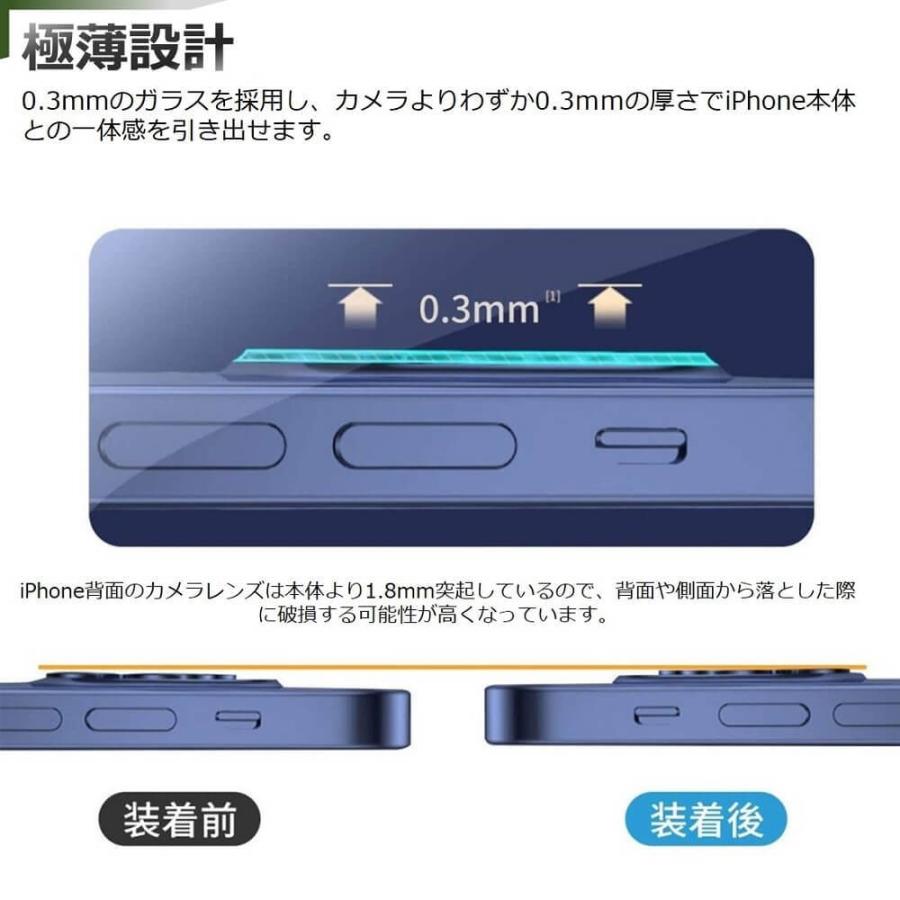 iPhone 12 Pro カメラレンズ フィルム iPhone 12 mini レンズカバー クリア 12 Pro Max レンズ保護フィルム iPhone 11/11 Pro 保護シート 防気泡 防汚コート |  | 06