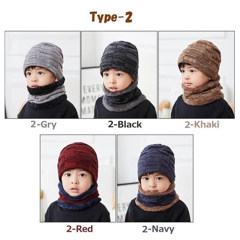 ニット帽 キッズ ニットキャップ 子供 ニット 帽子 ネックウォーマー 2点セット おしゃれ 秋 冬 春 裏起毛 防寒 ビーニーキッズ  親子 クリスマス プレゼント |  | 10