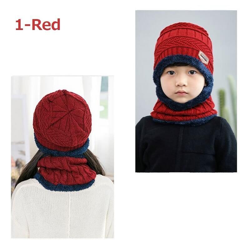 ニット帽 キッズ ニットキャップ 子供 ニット 帽子 ネックウォーマー 2点セット おしゃれ 秋 冬 春 裏起毛 防寒 ビーニーキッズ  親子 クリスマス プレゼント |  | 05