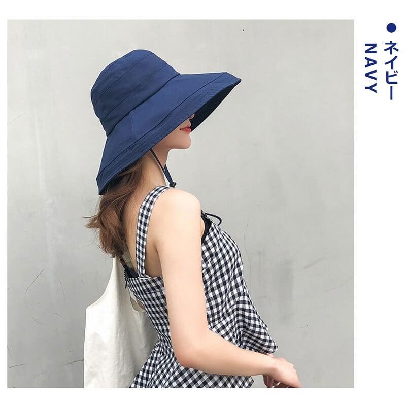 日よけ帽子 レディース おしゃれ つば広 ハット 母の日 アウトドア 旅行 UVカット 紫外線対策 折りたたみ 紐付き 無地 飛ばない 小顔効果 送料無料 <br> |  | 09