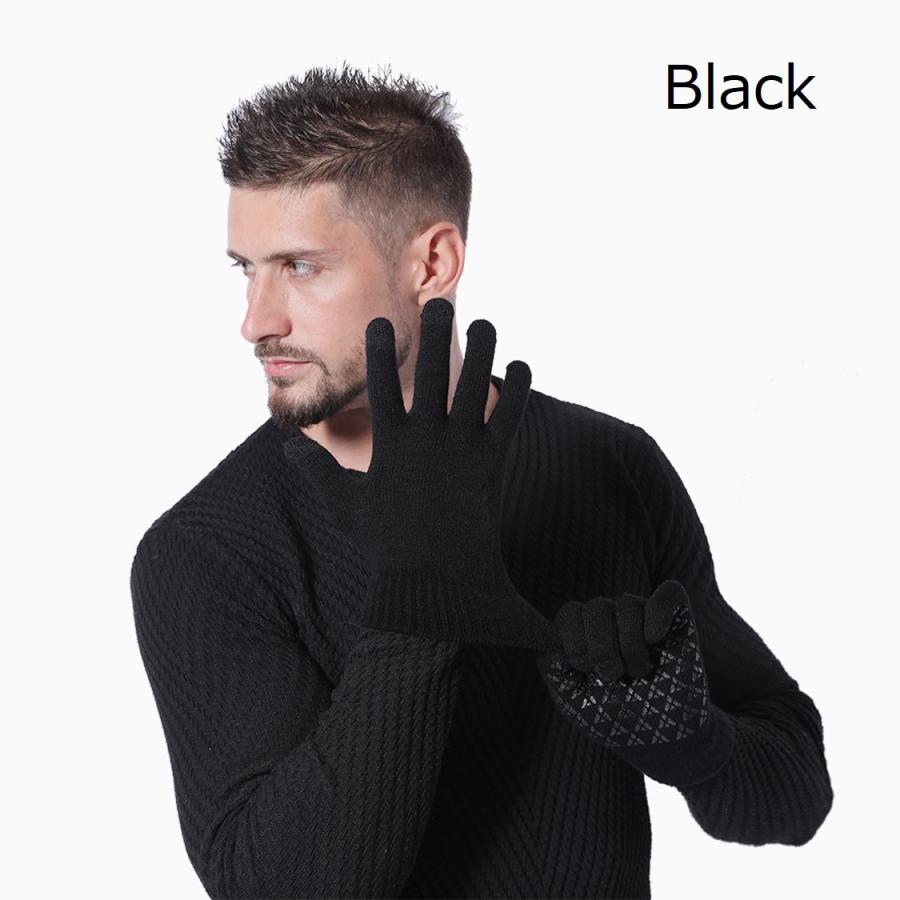 スマホ手袋 裏起毛 防寒 メンズ レディース スマートフォン タッチパネル対応グローブ ニット手袋 送料無料 |  | 17