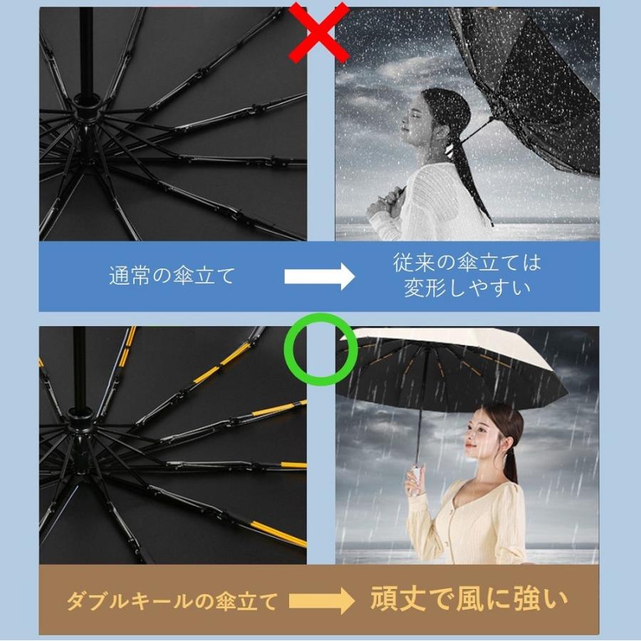 折りたたみ傘 メンズ レディース 大きい 特大 自動開閉 軽量 撥水 大きいサイズ 24本骨 折り畳 おしゃれ 台風 強風 丈夫 頑丈 日傘 晴雨兼用 無地 贈り物 |  | 15