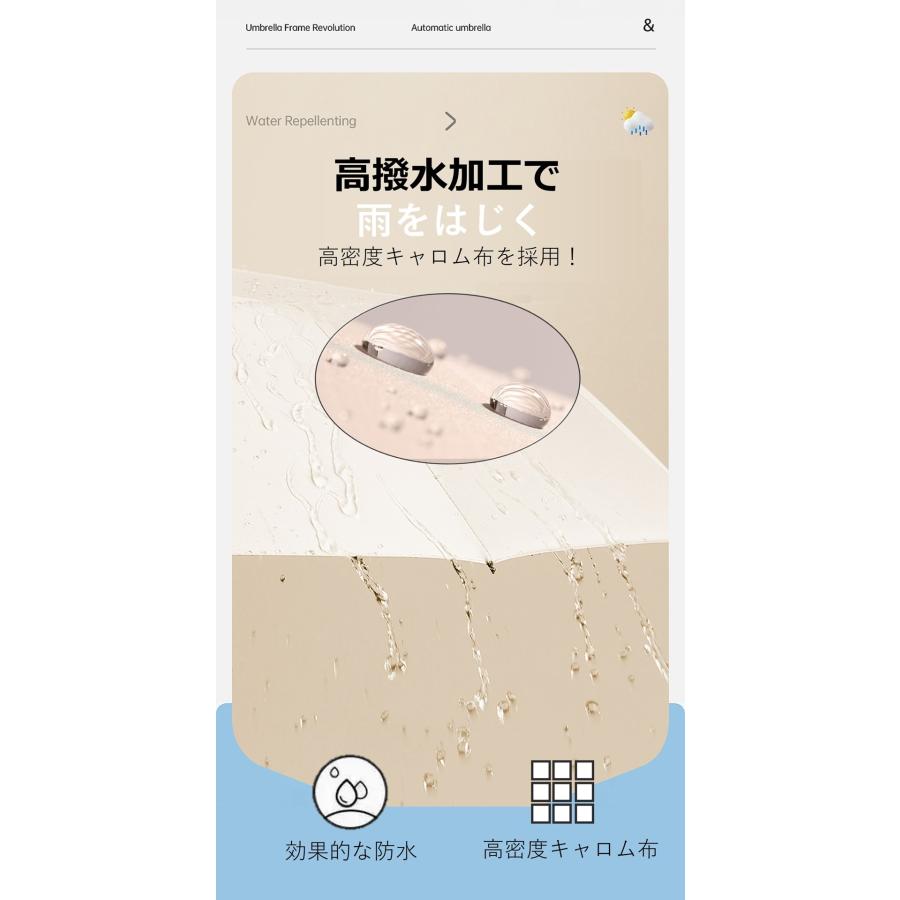 日傘 メンズ 折りたたみ傘 軽量 自動開閉 レディース 晴雨兼用 無地 大きい 24本 完全遮光 UVカット コンパクト 日焼け防止 熱中症対策 紫外線カット 贈り物 |  | 14
