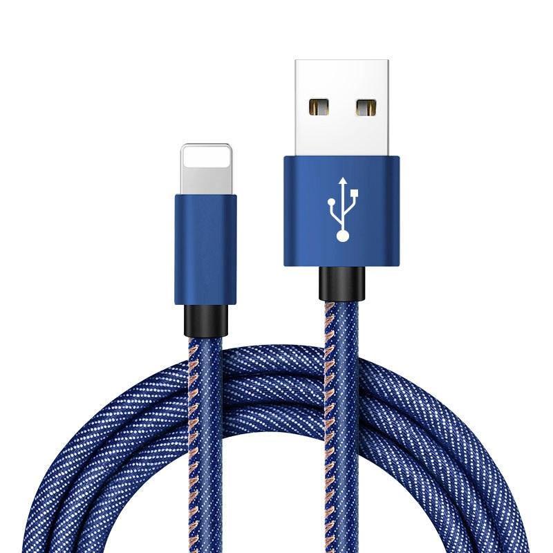 2本セット Lightning 充電ケーブル iPhone 1m 2mライトニングケーブル デニム生地 高耐久 断線しにくい iPhone14 SE3 iPhone 13/13 Pro/13 Pro max/XS/8/7/iPad |  | 09