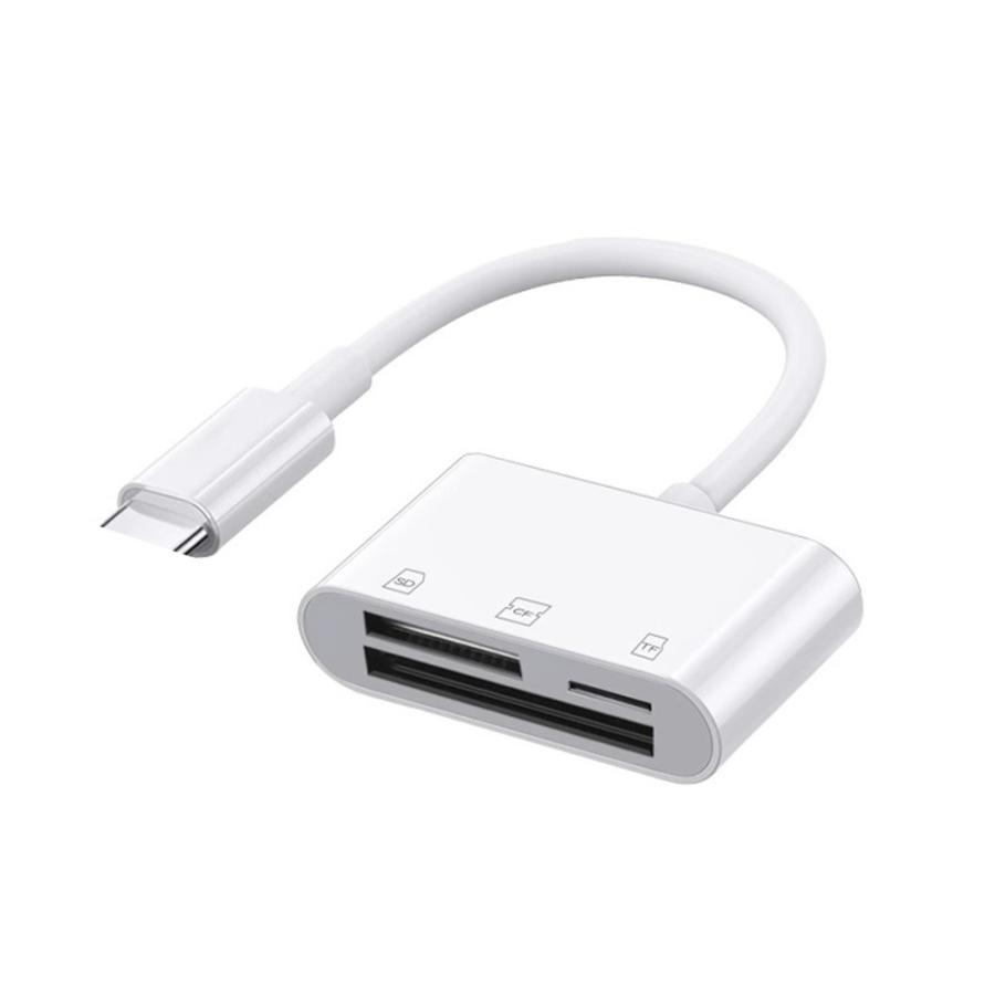 SD カードリーダー CF カードリーダー 3in1 アダプタ iPhone 14 13 7 8 lightning マイクロ sd カード USB メモリ microsd 写真 移動 SE3 2 iPad |  | 03
