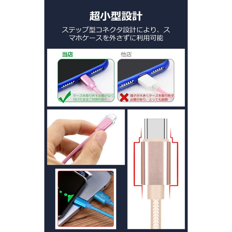 スマホ 充電 ケーブル USB Type-C ケーブル iPhone17 16 15 1m 短い ケーブル 充電器 高速充電 データ転送 タイプC ケーブル 送料無料 |  | 14