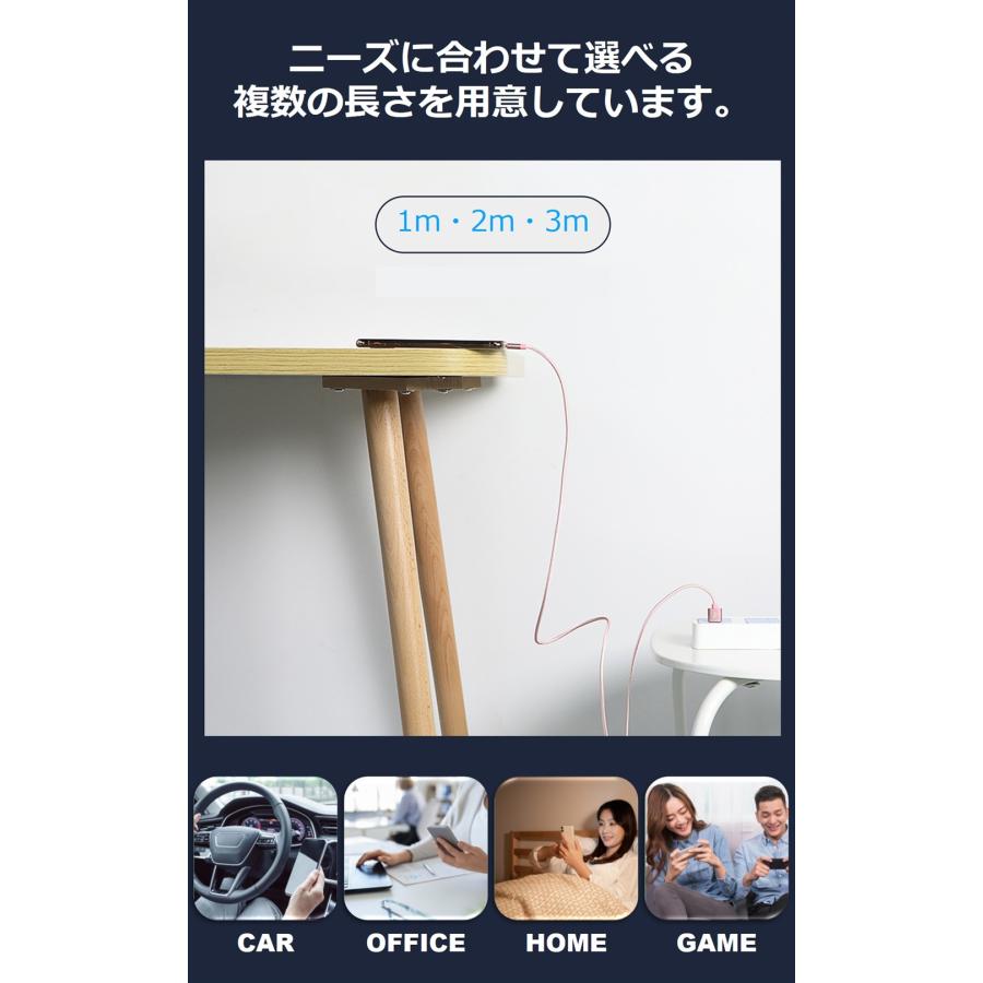 スマホ 充電 ケーブル USB Type-C ケーブル iPhone17 16 15 1m 短い ケーブル 充電器 高速充電 データ転送 タイプC ケーブル 送料無料 |  | 15
