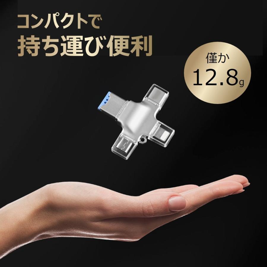 SD カードリーダー iPhone iPad lightning Type-C マイクロ sd カード TF メモリーカード microsd 写真 移動 iOS専用 カメラリーダー iPhone17 対応 送料無料 |  | 08