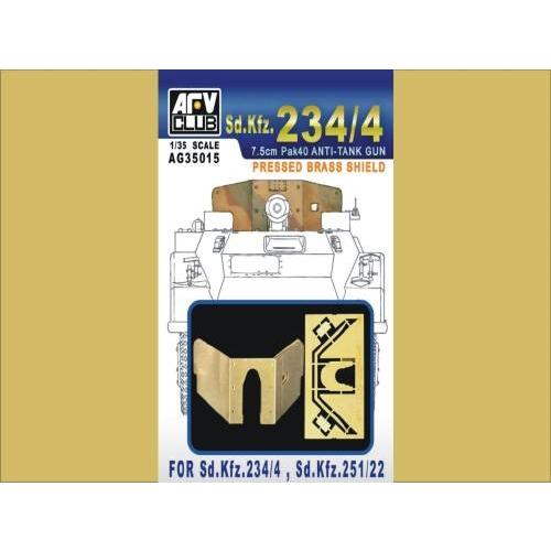 AFVクラブ AG35015 1/35 Sd.Kfz. 234/4 8.5cm PAK40用シールド エッチングパーツセット |  | 01