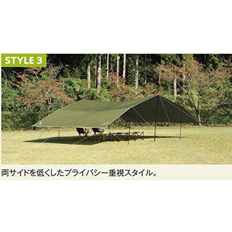 ユニフレーム タープ UFビックタープ 8×6 カーキグリーン (693254) タープ UFビックタープ 8×6 カーキグリーン