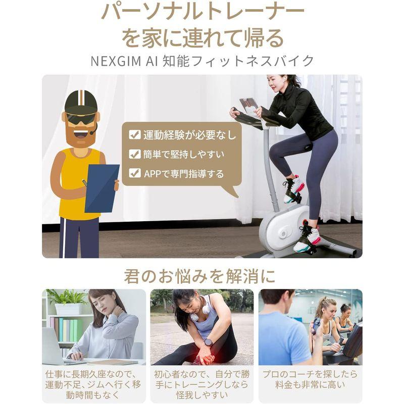 【公式】 zepan&nexgim AI フィットネスバイク FTP体力値をテスト データ記録 アプリ連動で トレーナー全面監修 日本語対応 トレーニ 【CEG7089761873】(25534円)