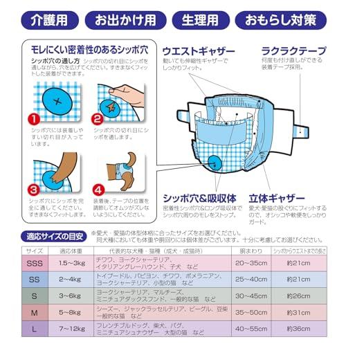 ネオ・ルーライフ ネオ・オムツ 超小型犬用 SS 32枚x8個入り (ケース販売)の画像