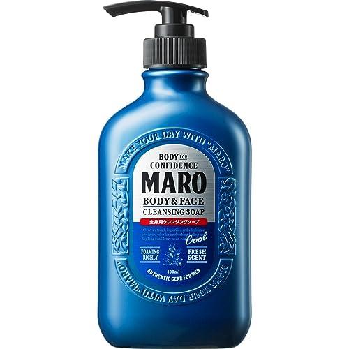 MARO(マーロ) ボディソープ クール メンズ 全身用 クレンジング ハーブシトラスの香り 400ml 濃密 泡 ボディーソープ | 