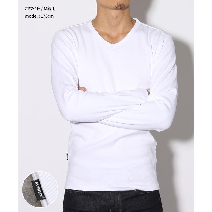 AVIREX（アヴィレックス） アビレックス AVIREX Tシャツ Vネック 長袖 