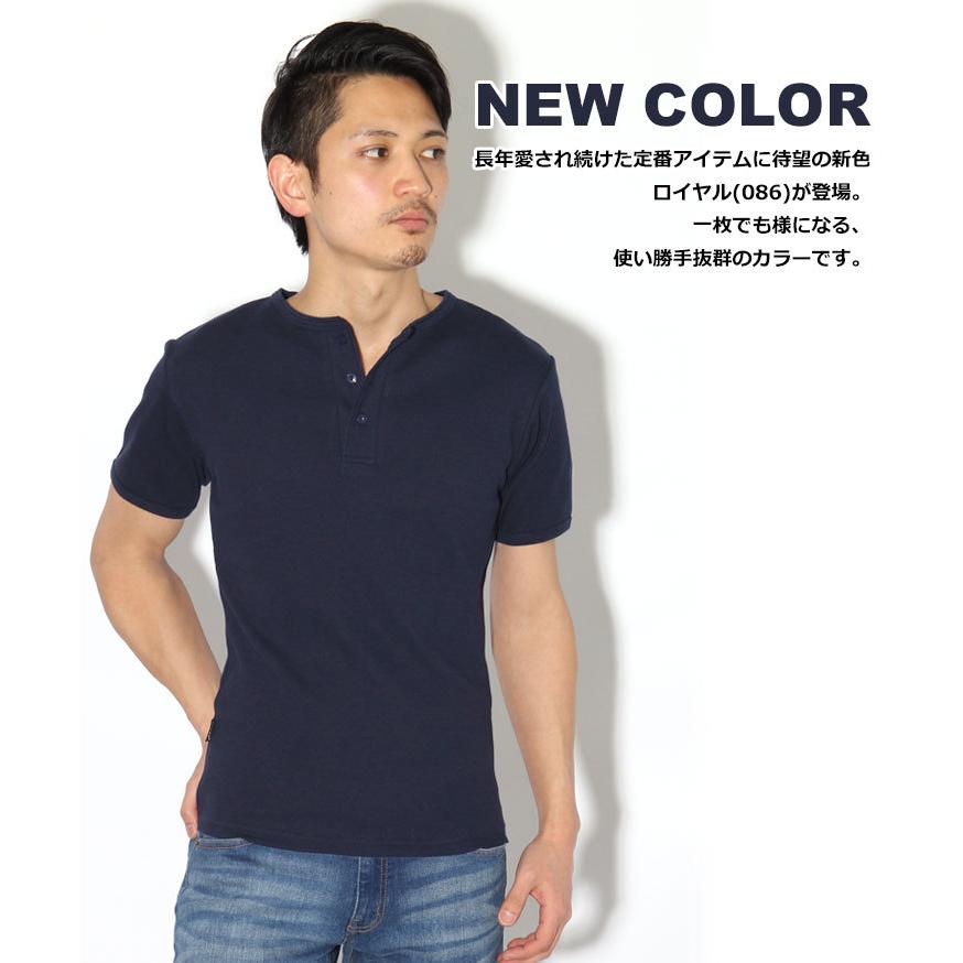 アビレックス AVIREX Tシャツ ヘンリーネック 半袖 メンズ アヴィレックス ブランド トップス インナー おしゃれ 厚手 無地 ブランド ピタT｜rainbunker｜15