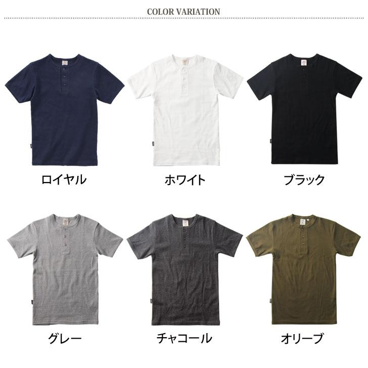 AVIREX アビレックス Tシャツ ヘンリーネック 半袖 メンズ