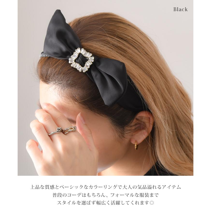 カチューシャ ヘアバンド 太め 幅広 ヘアアレンジ レディース リボン
