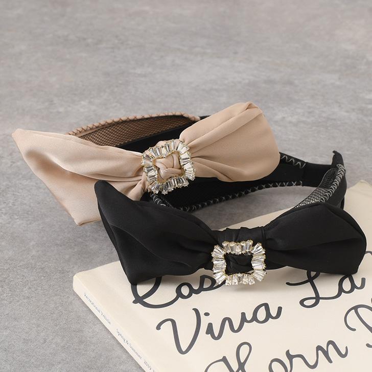 カチューシャ ヘアバンド 太め 幅広 ヘアアレンジ レディース リボン