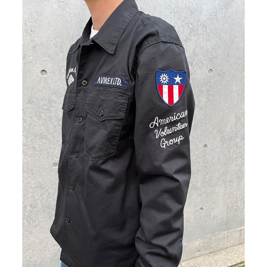 最終値下げ　AVIREX ジャケットシャツ AVIREX ミリタリーシャツ メンズ ジャケット ブルゾン アウター