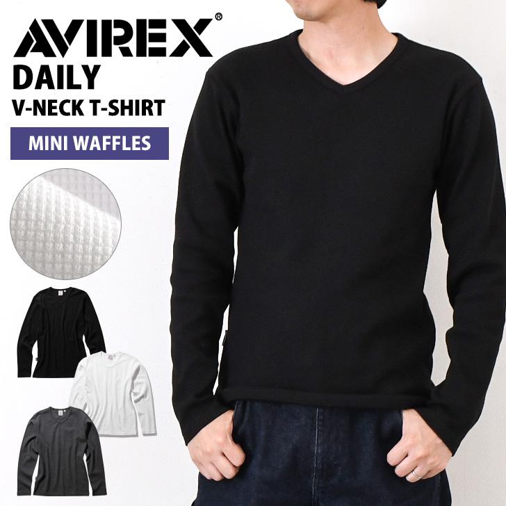 AVIREX（アヴィレックス） AVIREX Tシャツ メンズ 長袖 無地 ブランド