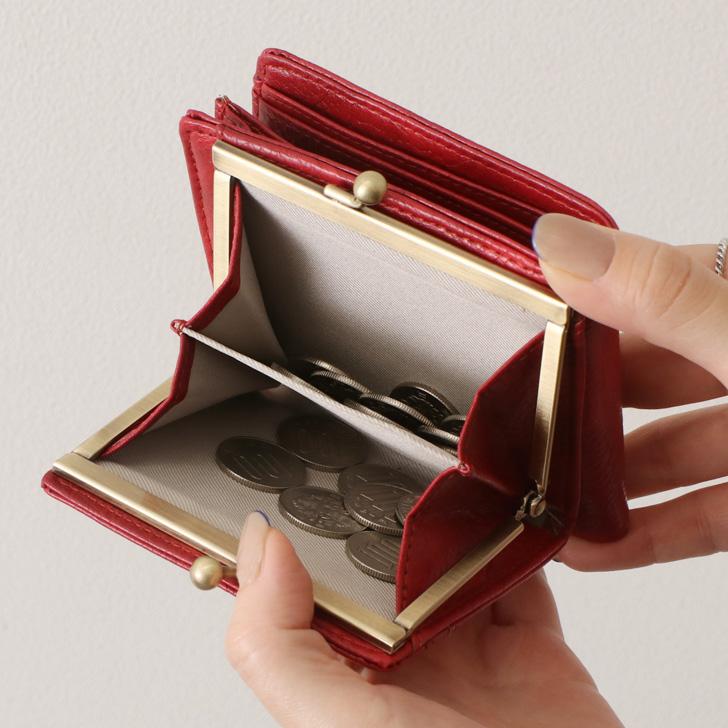 財布 二つ折り がま口 レディース コンパクト 小さい ウォレット 財布 二つ折り がま口 レディース コンパクト 小さい ウォレット