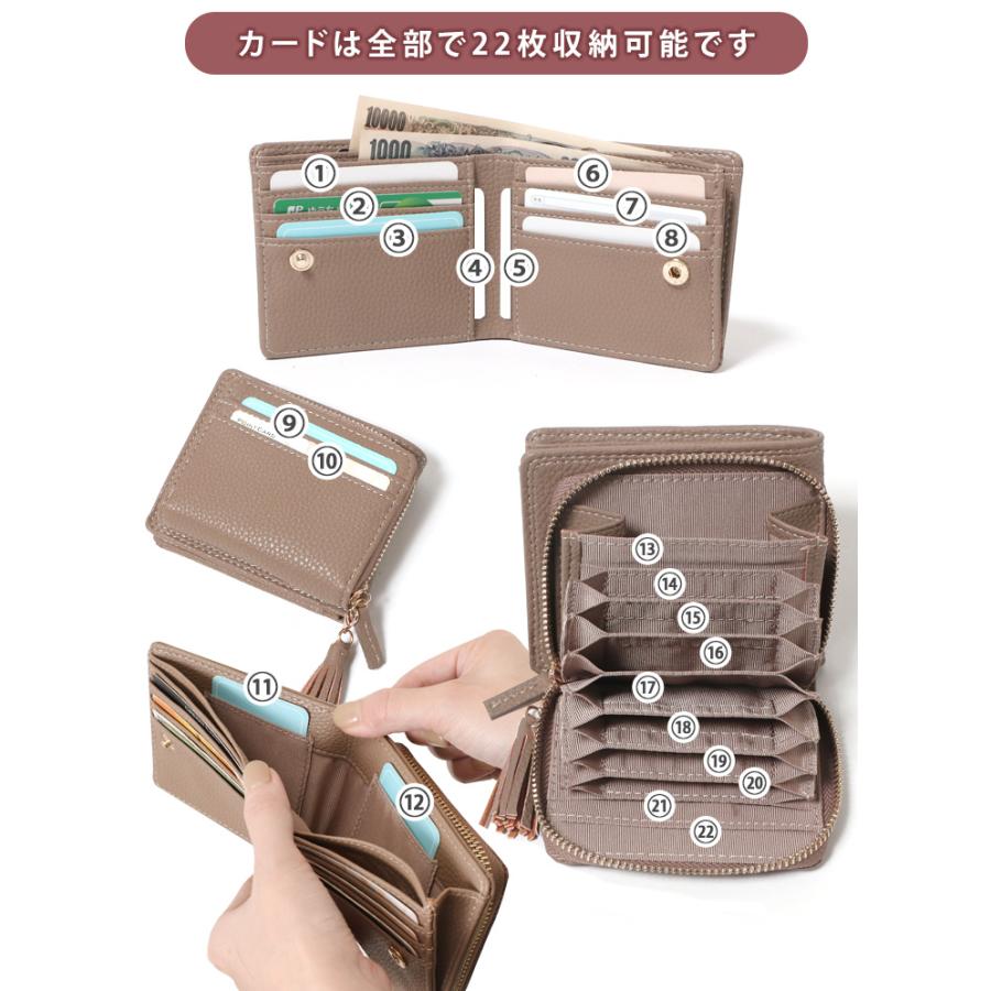 未使用　二つ折り財布 IL BISONTE（イルビゾンテ） 財布 二つ折りZipポケットレザー