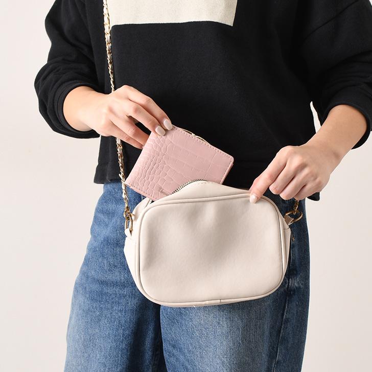 二つ折り財布 がま口 レディース 使いやすい お札2か所 小銭入れ 中