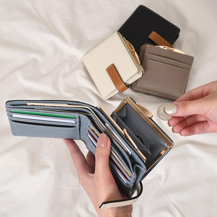 お札が出てくる不思議な財布　ATMウォレット　手品 挟んでひっくり返して開いたらお札がゴムバンドで留まってる