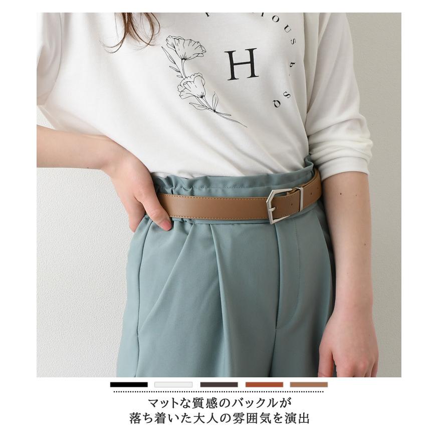 ベルト レディース 黒 ブラック おしゃれ 太い バックル シンプル エコレザー カジュアル 小物 雑貨 無地 ギフト プレゼント ポイント消化 Be300 Joknet Yahoo 店 通販 Yahoo ショッピング