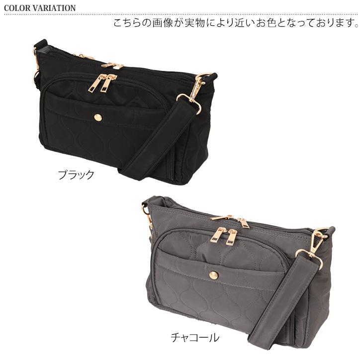 お財布ショルダー バッグ レディース 横型 軽量 大容量 小銭 カード