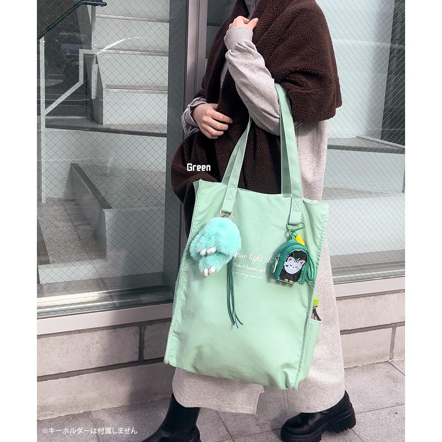 トートバッグ ループ付き うちわ対応 うちわが入る 大容量 多収納 マチ