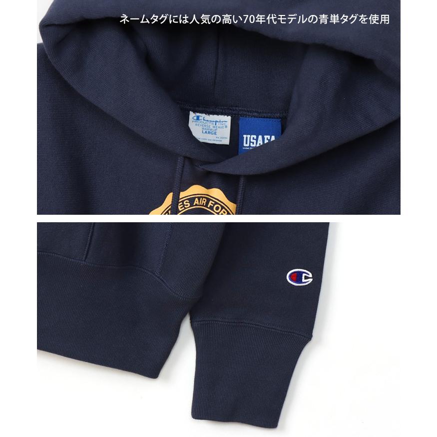 Championリバースウィーブカレッジロゴ パーカー ネイビー フェード裏起毛 セール】CHAMPION/チャンピオン カレッジロゴパーカー リバース