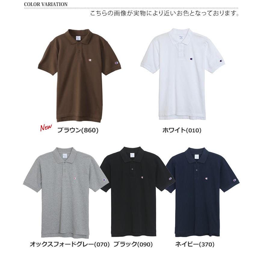 チャンピオン Champion ポロシャツ 半袖 メンズ スポーツ ブランド Tシャツ トップス 鹿の子 大きいサイズ チャンピョン｜rainbunker｜02