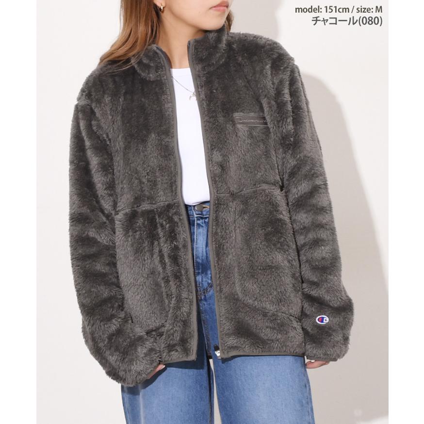 Champion グレー フルジップジャケット　秋冬 Champion（チャンピオン） ジャケット フリース ボア アウター