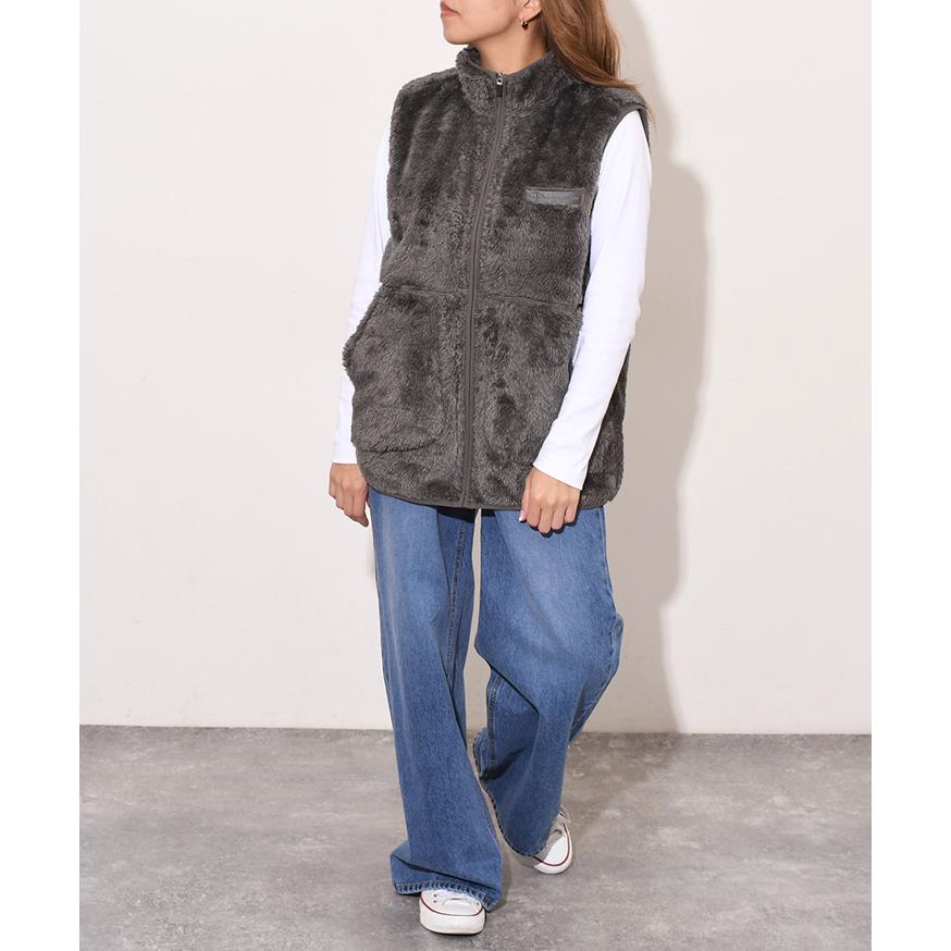 Champion（チャンピオン） ジップベスト フリース ボア アウター