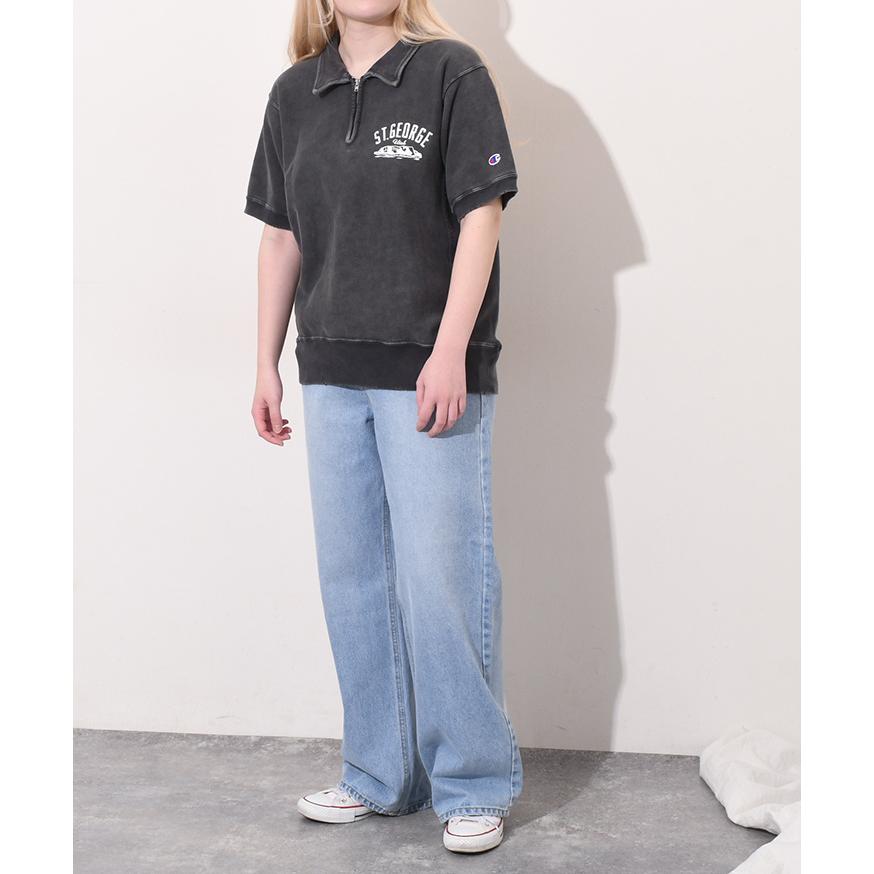 Champion（チャンピオン） スウェットTシャツ ハーフジップ メンズ 