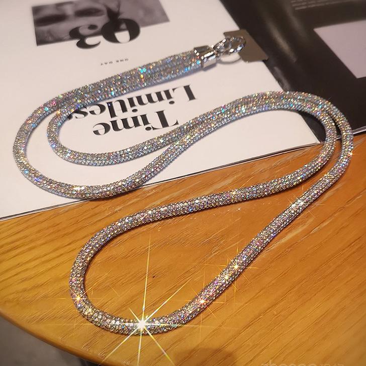 スマホショルダーストラップ 紐 全機種対応 キラキラ ラインストーン