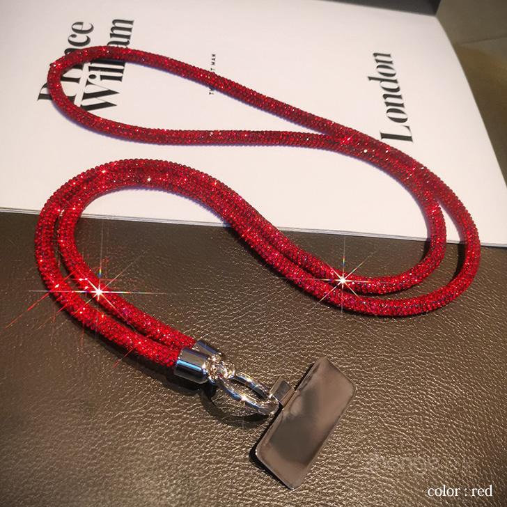 スマホショルダーストラップ 紐 全機種対応 キラキラ ラインストーン