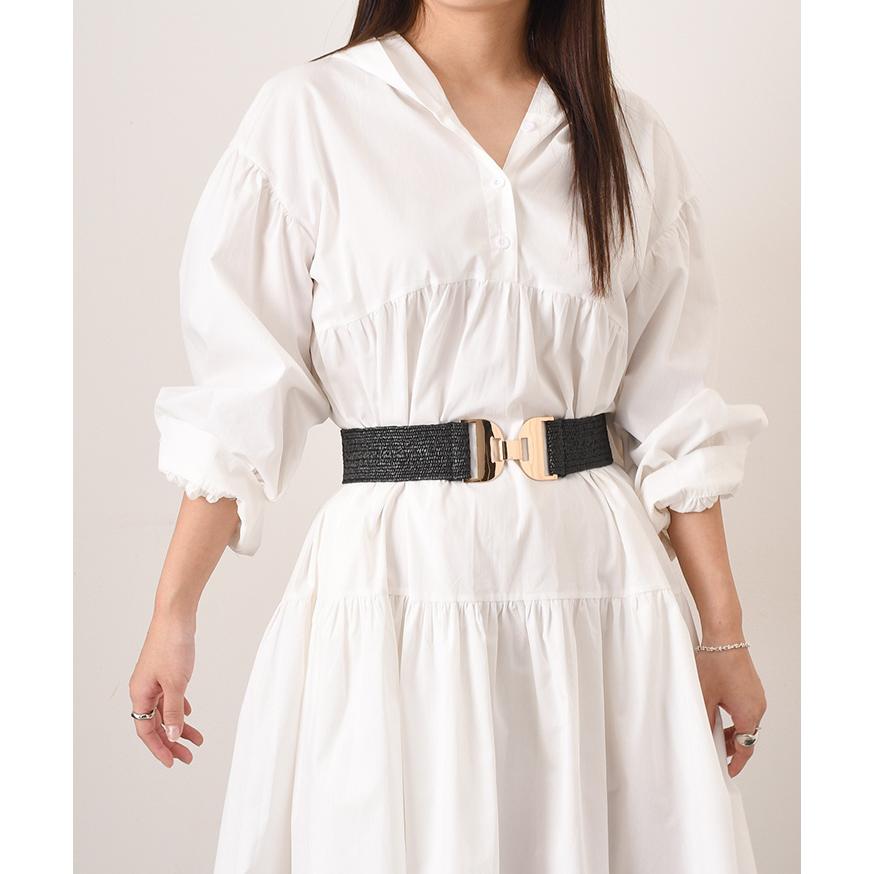 レディース　サッシュベルト　コルセットベルト　太ベルト　ウエストベルト Amazon | [CHIC DIARY] ベルト レディース 太ベルト サッシュ