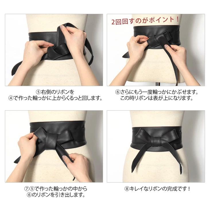 レディース　サッシュベルト　コルセットベルト　太ベルト　ウエストベルト REAL STYLE（ファッション） サッシュベルト ゴム ベルト