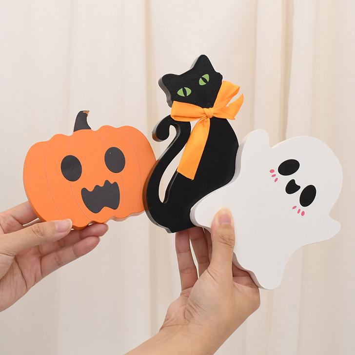 ハロウィン 飾り 玄関 かぼちゃ 黒猫 おばけ ディスプレイ インテリア